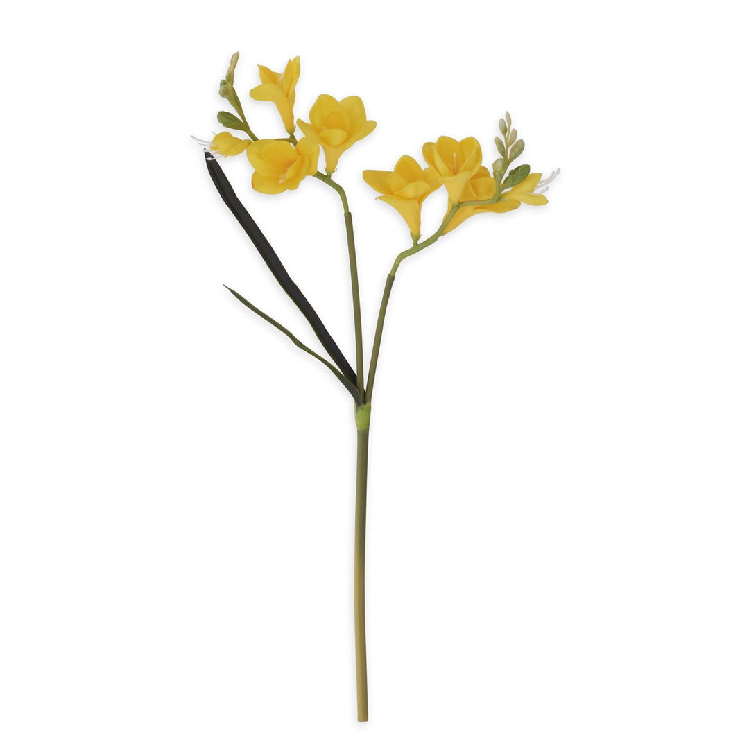 Yellow Real Touch Freesia Stem