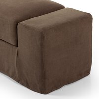 Wide Arm Slipcover Accent Bench