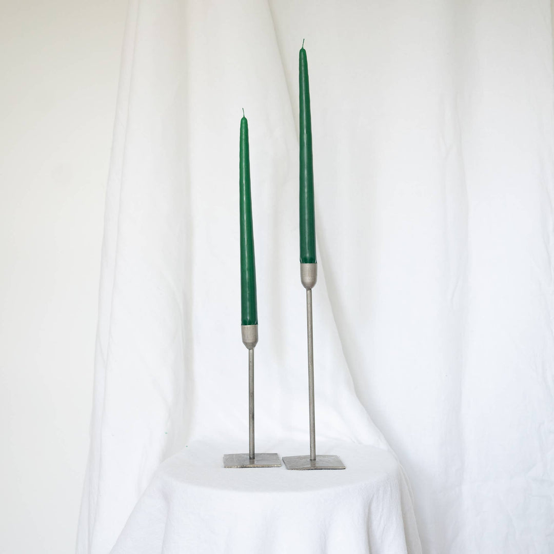 Green Taper Candles