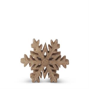 Mango Wood Snowflake Cutouts