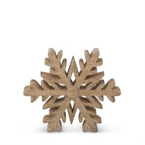 Mango Wood Snowflake Cutouts