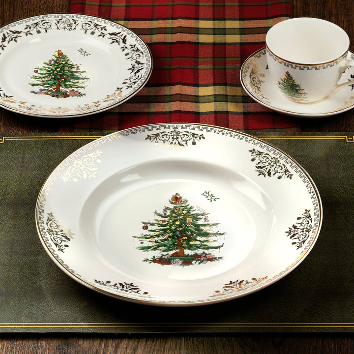 Spode Christmas Tree Gold Dinner Plate 10.5"