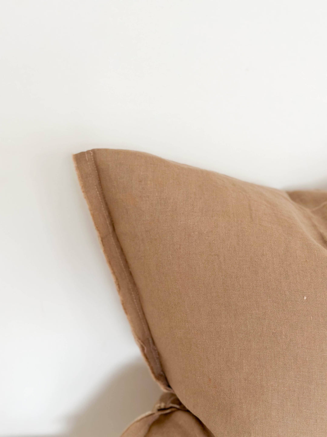 Esmee Linen Pillow  – Frayed Edge Coffee