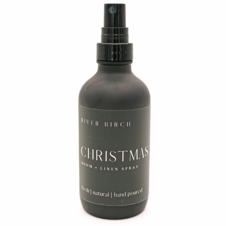 Christmas - 4 oz Black Glass Room + Linen Spray