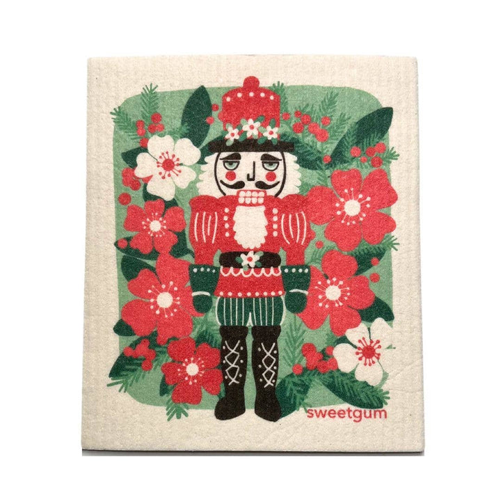 Red & Green Nutcracker Dishcloth