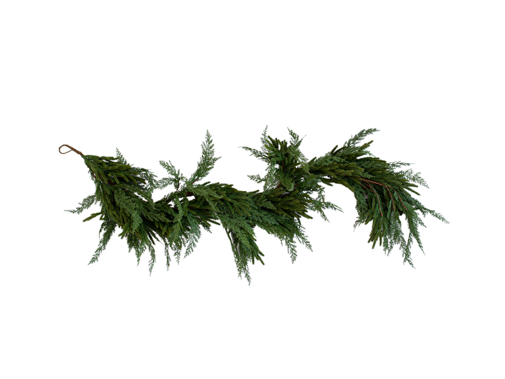 Norfolk & Cypress Mix Real Touch Faux Christmas Garland