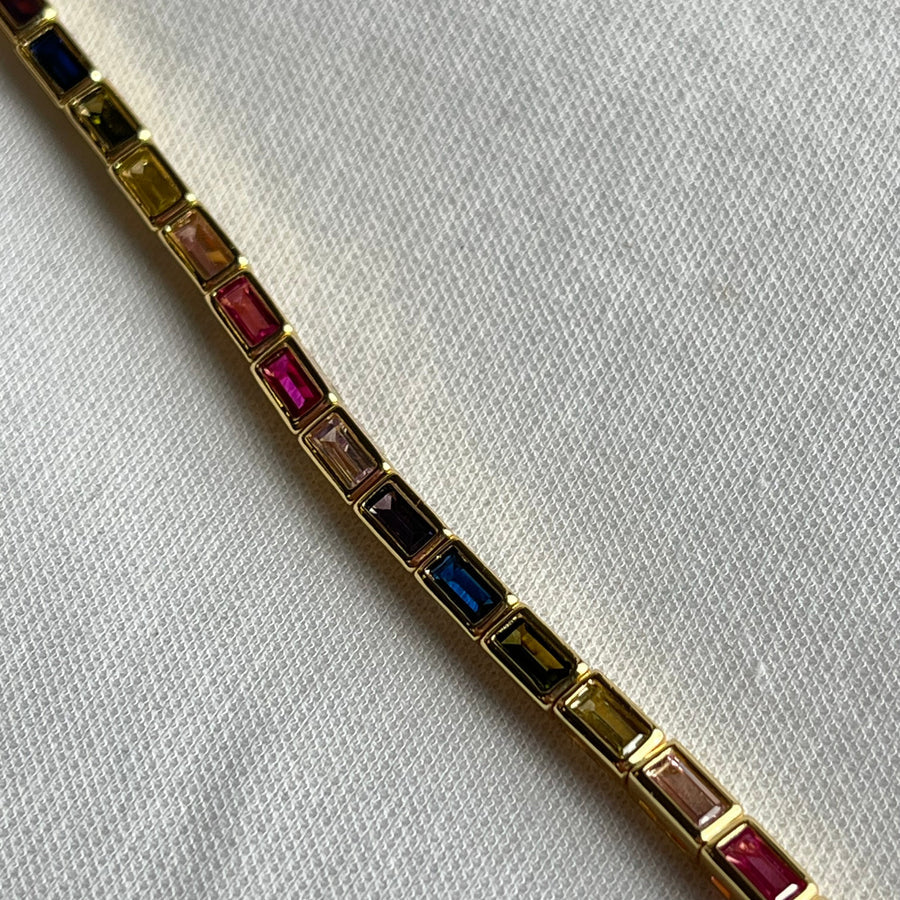 Laney Rainbow Tennis Bracelet