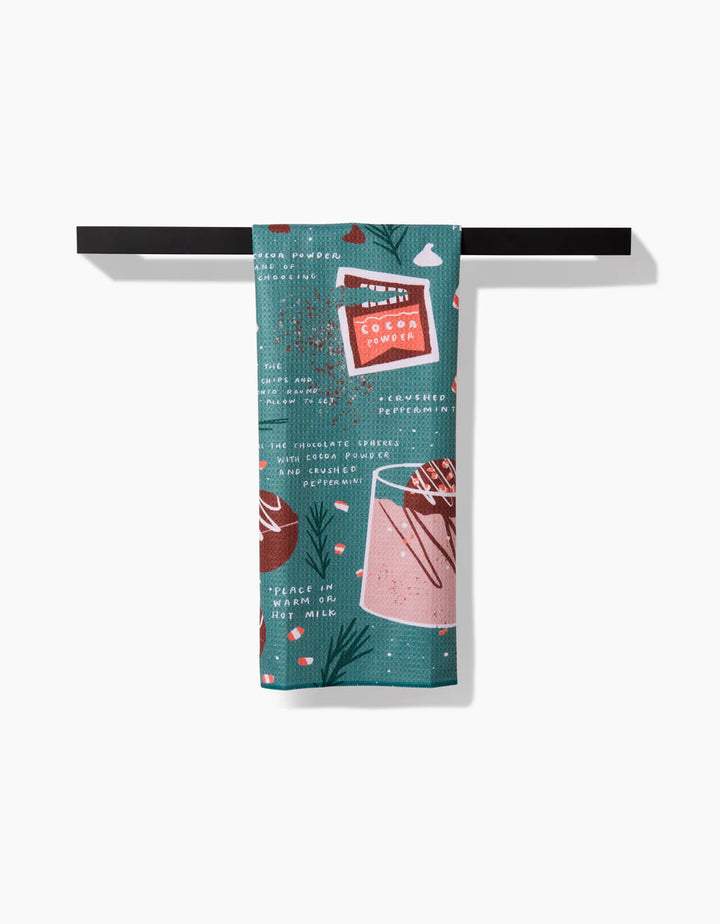 Hot Cocoa Bomb Tea Towel