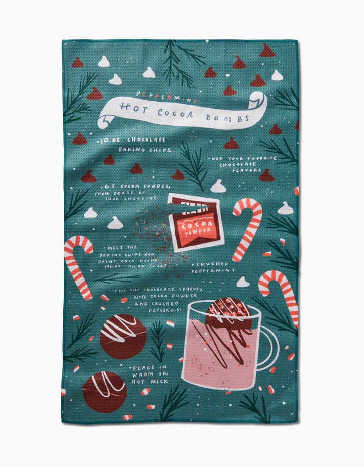 Hot Cocoa Bomb Tea Towel