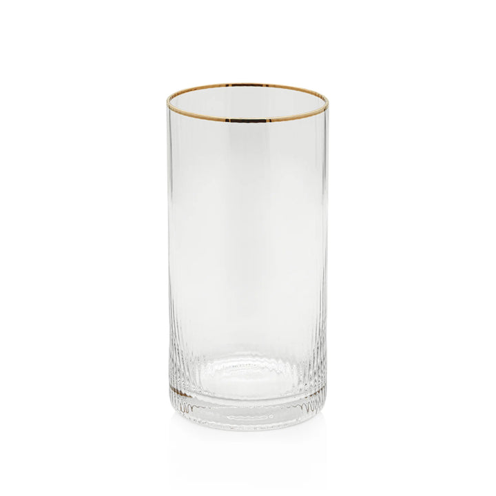 Optic Highball with Gold Rim