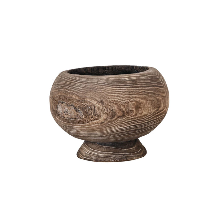 Paulownia Wood Planter, Stained Finish