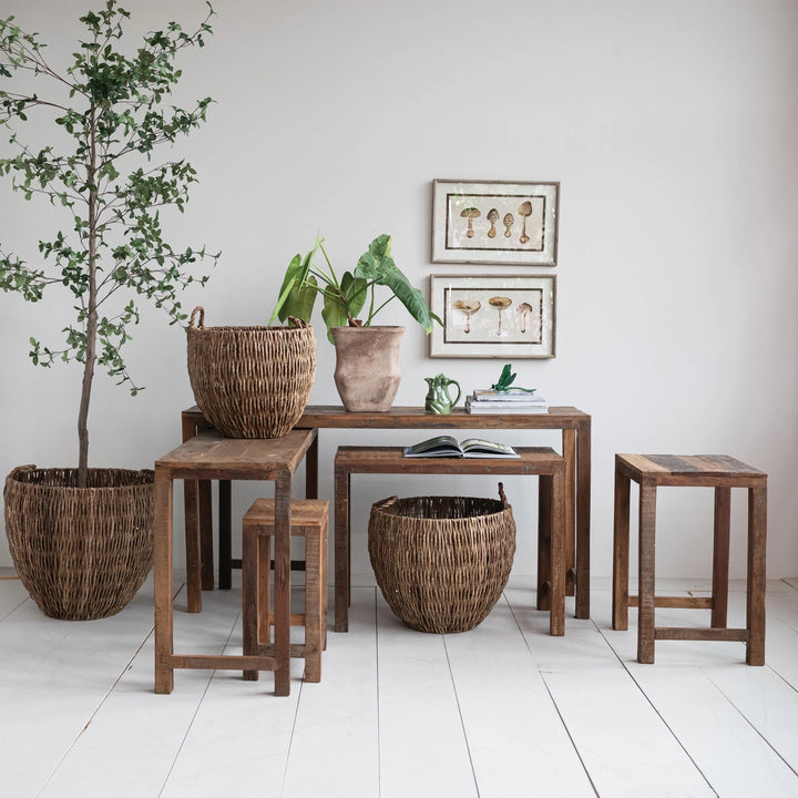 Reclaimed Wood Nesting Tables