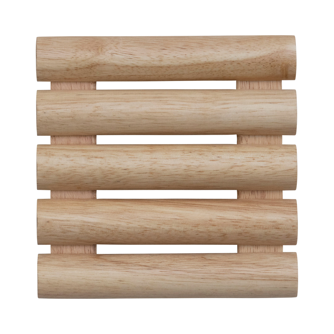 Rubberwood Footed Trivet