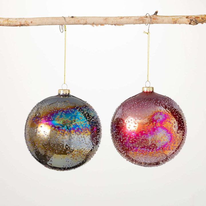 Iridescent Speckled Bubble Ornament